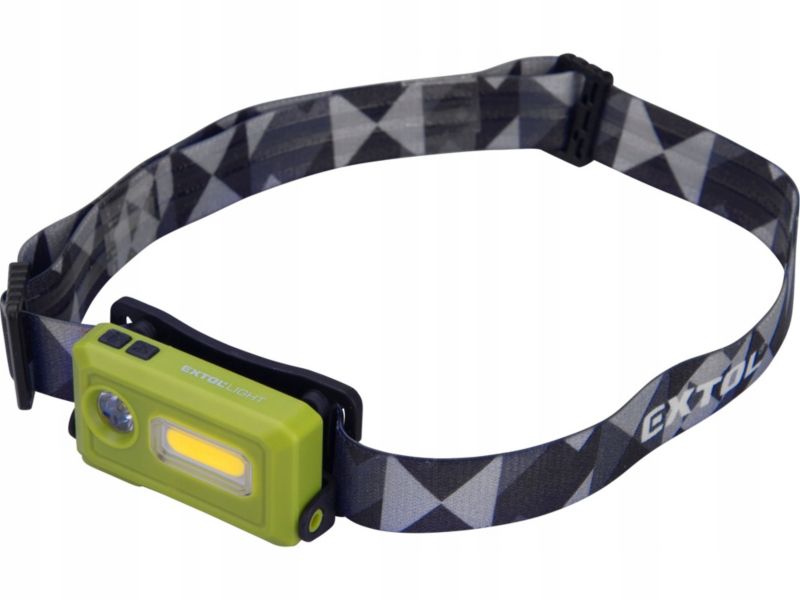 Latarka czołowa led Extol light 120 lm 140 lm akumulatorowa z magnesem ipx4 1 szt