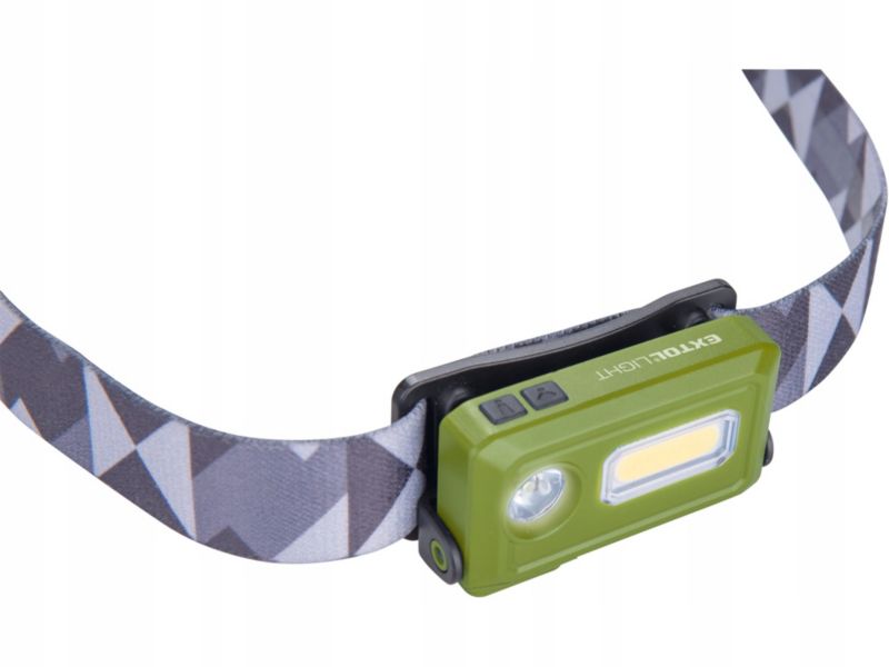 Latarka czołowa led Extol light 120 lm 140 lm akumulatorowa z magnesem ipx4 1 szt