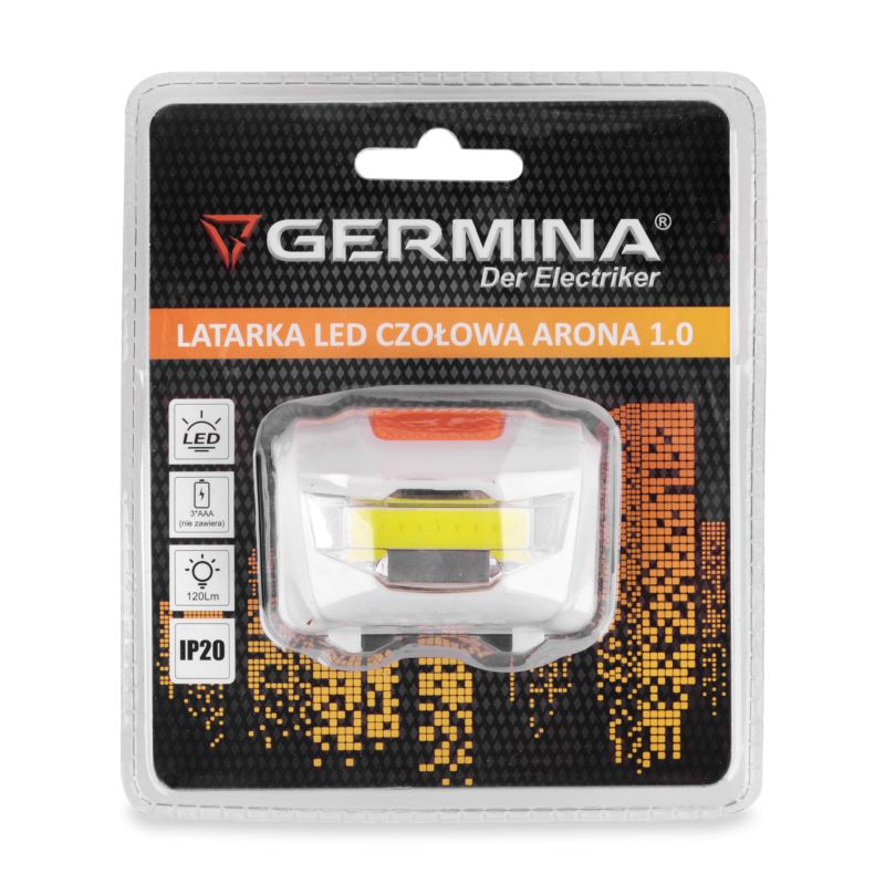 Latarka czołowa LED Germina czołówka bateryjna 1szt.