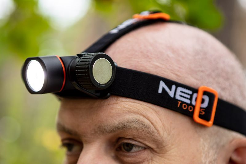 Latarka czołowa NEO TOOLS akumulatorowo/bateryjna USB 2000lm CREE XHP50.2 LED 1 szt
