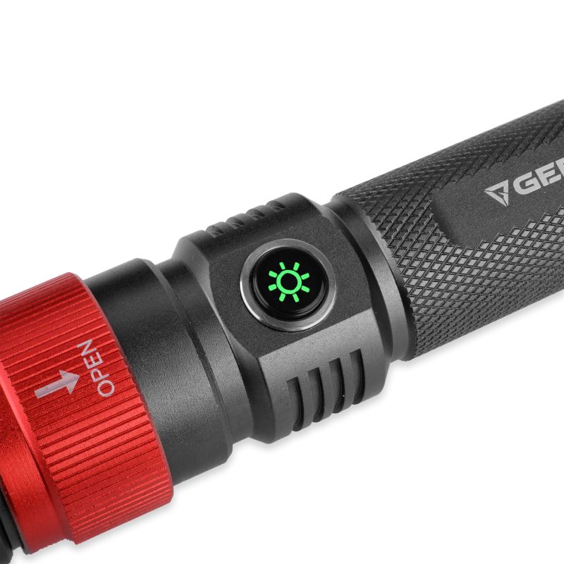Latarka LED 3w1 Germina wielofunkcyjna bateryjna z wymienną głowicą + walizka 1kpl.