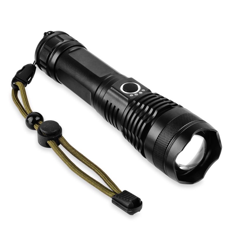 Latarka LED Germina akumulatorowa przenośna ZOOM 1000lm 4 tryby 1szt.