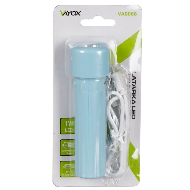 Latarka LED Vayox VA0088 akumulatorowa 100lm 1 szt.
