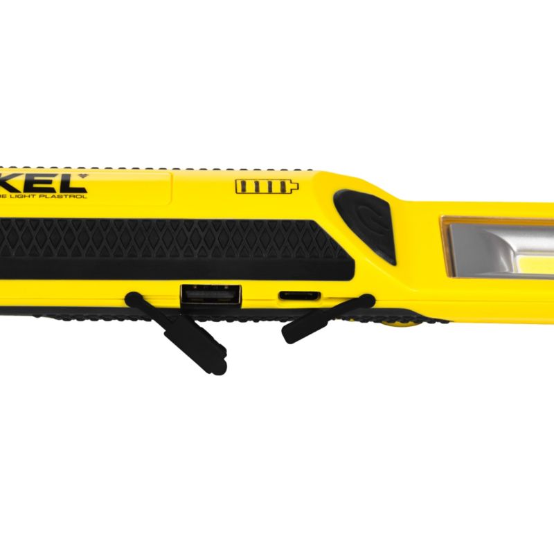 Latarka warsztatowa akumulatorowa KEL (3.7V 260mAh-Li) z powerbankiem, hakiem, magnesem 1szt.
