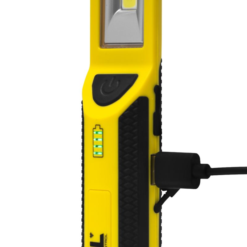 Latarka warsztatowa akumulatorowa KEL (3.7V 260mAh-Li) z powerbankiem, hakiem, magnesem 1szt.