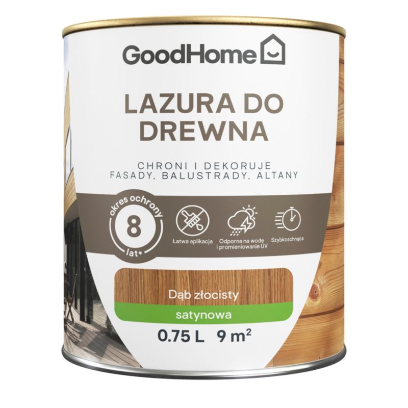 Lazura GoodHome 8 lat dąb złocisty 0,75 l