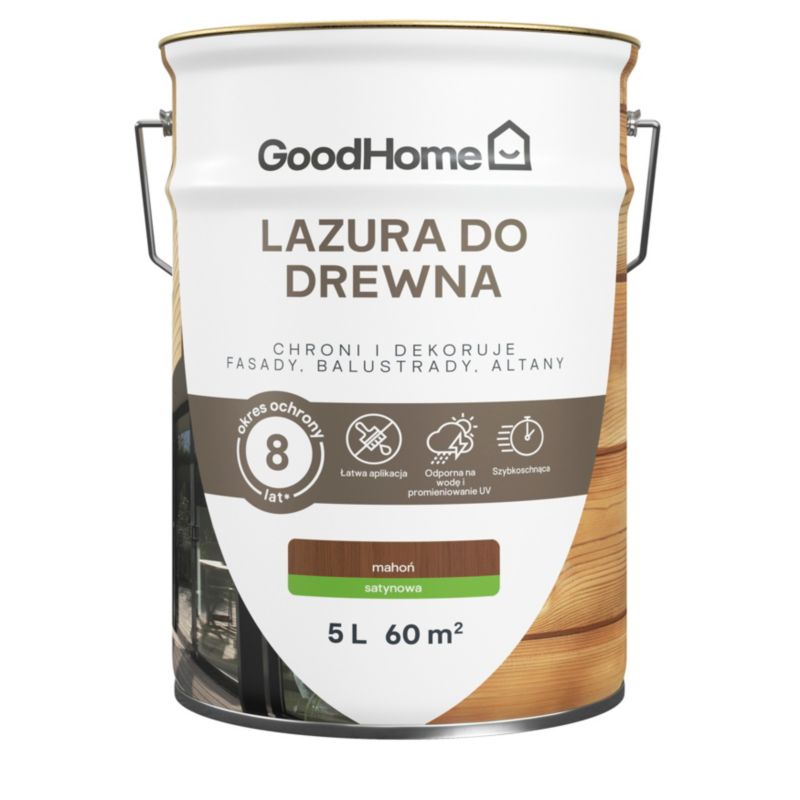 Lazura GoodHome 8 lat mahoń 5 l