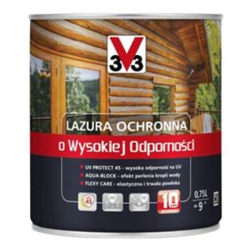 Lazura ochronna o wysokiej odporności V33 sosna skandynawska brąz 0,75 l