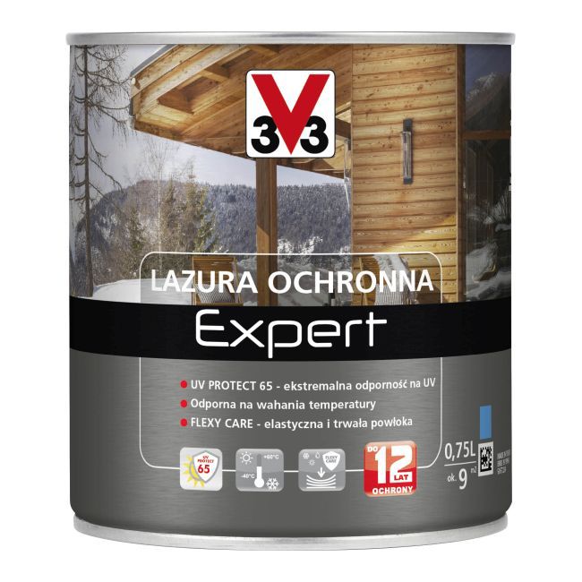 Lazura ochronna V33 Expert ciemny orzech 0,75 l