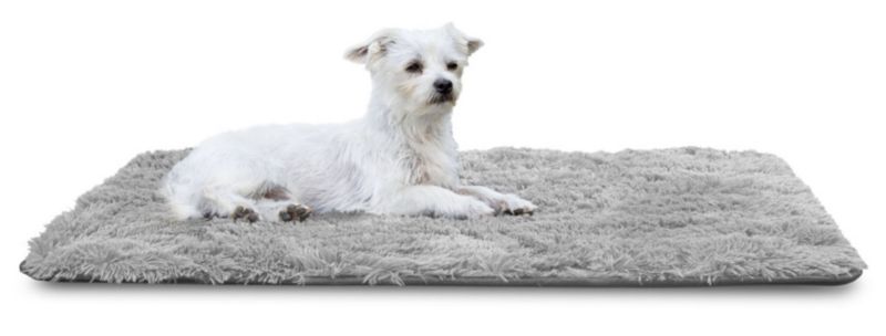 Legowisko dla psa Aio Factory 120x80 cm shaggy jasnoszary antyslip 1szt