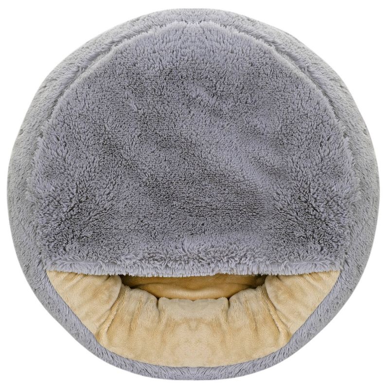 Legowisko dla psa FLUFFY shaggy 80 cm jasnoszare dla psa kota pupila 1szt