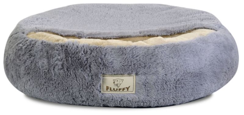 Legowisko dla psa FLUFFY shaggy 80 cm jasnoszare dla psa kota pupila 1szt