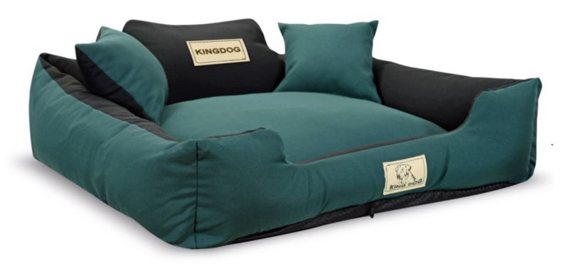 Legowisko dla psa KINGDOG MM43 100x75 cm personalizowane zielone 1szt