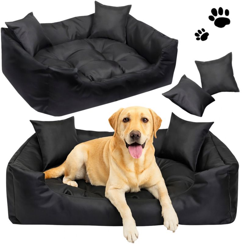 Legowisko EDANTI Dla Psa Wodoodporne Posłanie Kanapa Sofa 115X95 Cm Czarne 1szt.