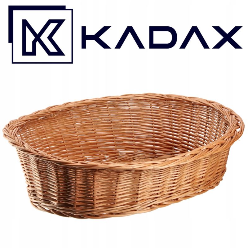 Legowisko KADAX Dla Psa Wiklinowe 90cm Duże xl Brązowy 1 szt.