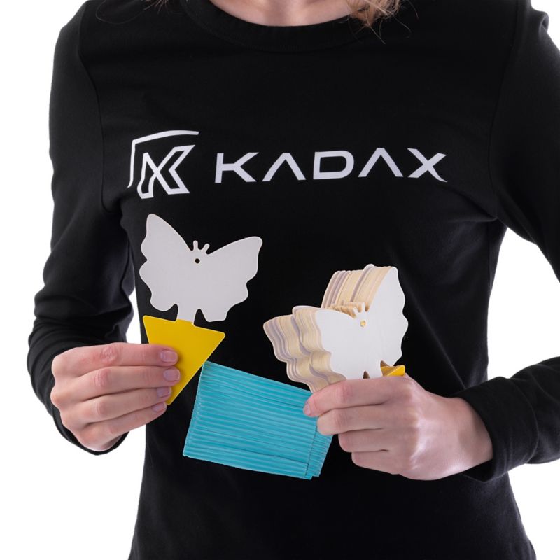 Lep KADAX na owady, w kształcie motyla, żółty, do doniczek 50 szt.