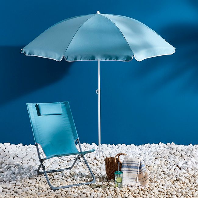 Leżak plażowy Curacao lazurowy