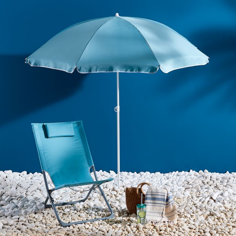Leżak plażowy Curacao lazurowy