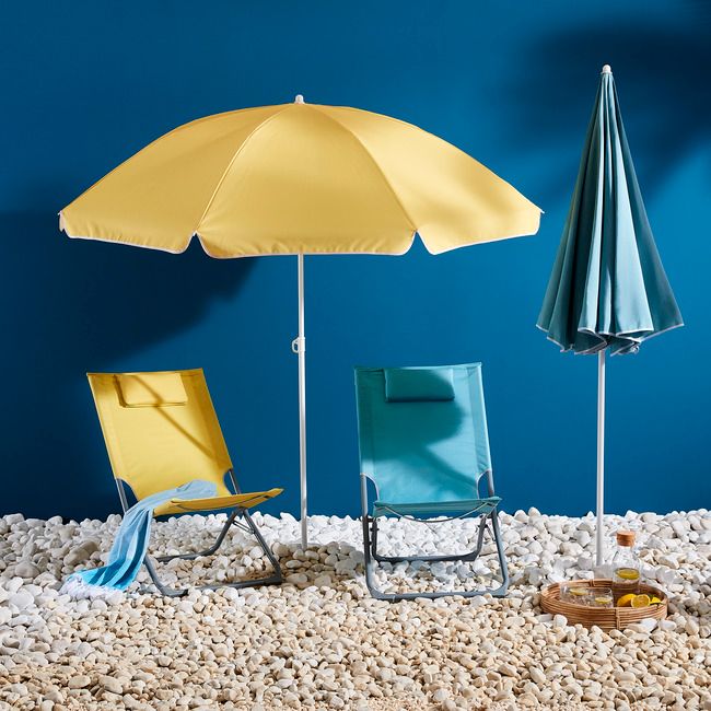 Leżak plażowy Curacao lazurowy