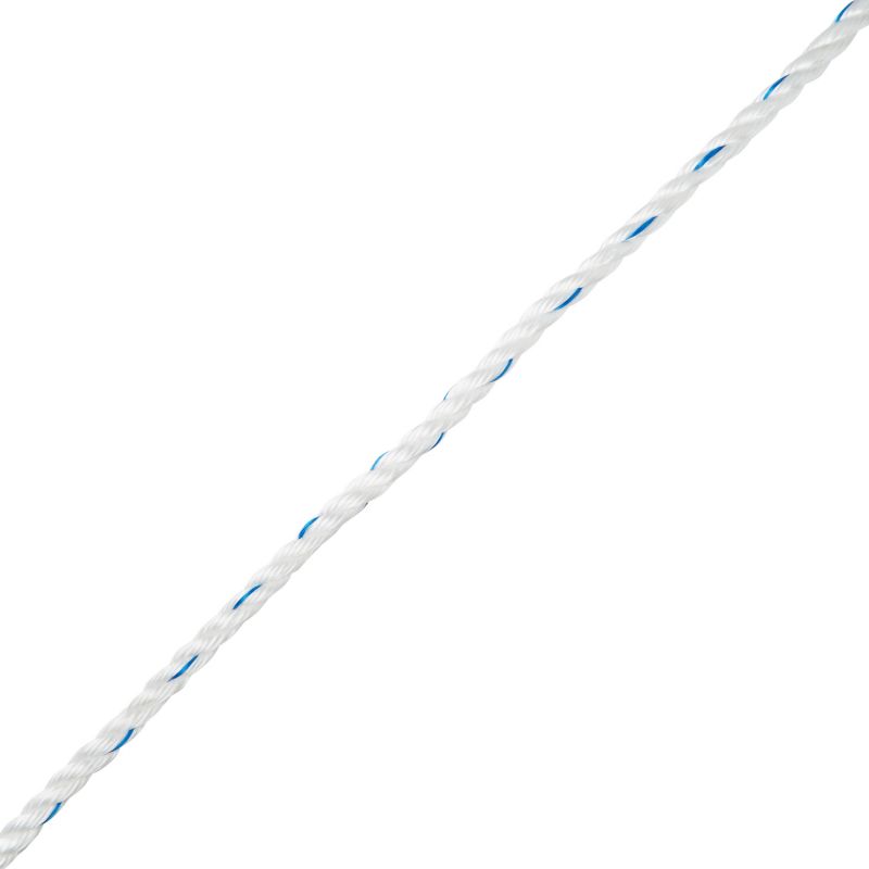 Lina skręcana polipropylenowa Diall 20 mm x 20 m biało-niebieska