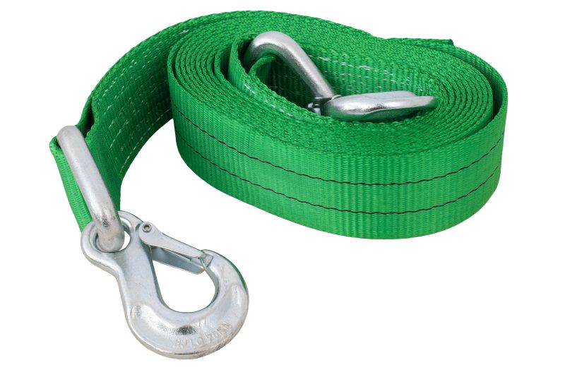 Linka holownicza z hakami HILLS pas holowniczy 5 m 60 mm 6 t zielony 1 szt.