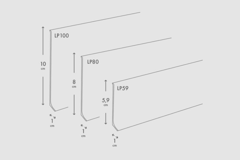 Listwa aluminiowa Cezar platyna elektropoler szczotkowany 10x59x2500mm 1 szt.