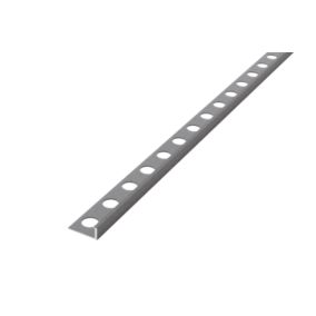 Listwa aluminiowa licowa AIL wykończeniowa Lambrciemna szara matowa do płytek 1cm x 270cm 1 szt.