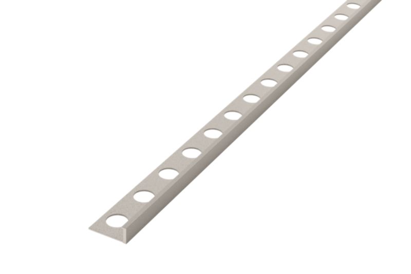 Listwa aluminiowa licowa AIL wykończeniowa Lambro beżowa matowa do płytek 1cm x 270cm 1 szt.