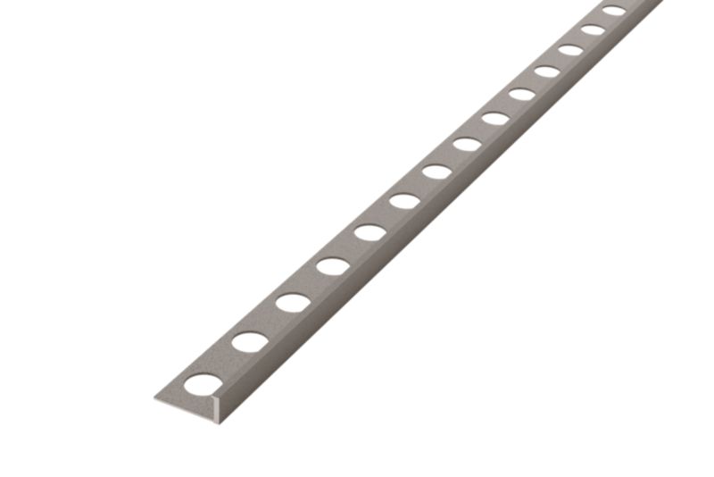 Listwa aluminiowa licowa AIL wykończeniowa Lambro szara matowa do płytek 1cm x 270cm 1 szt.