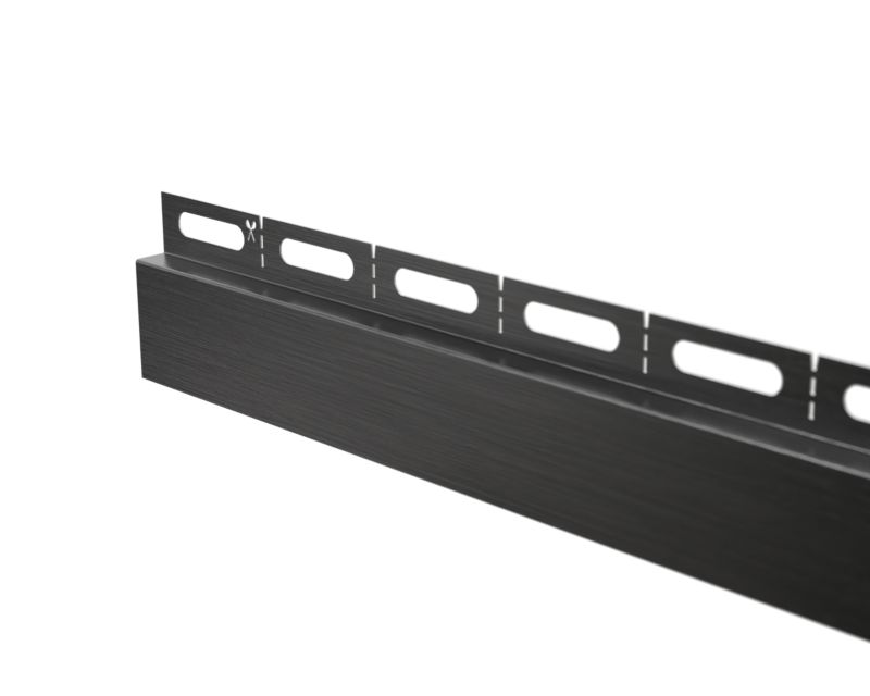 Listwa brodzikowa czołowa Lambro czarny mat 180 cm 1 szt.