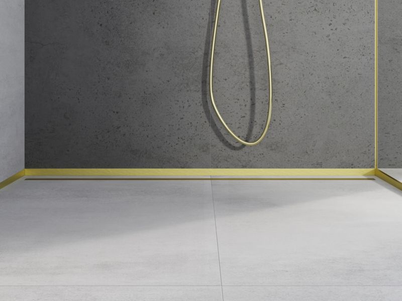 Listwa brodzikowa czołowa Mexen Line-B czarna 130 cm 1 szt.