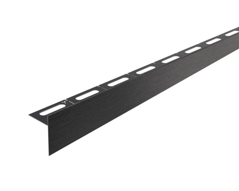 Listwa brodzikowa krawędziowa spadkowa Lambro czarny mat 120 cm prawa 1 szt.