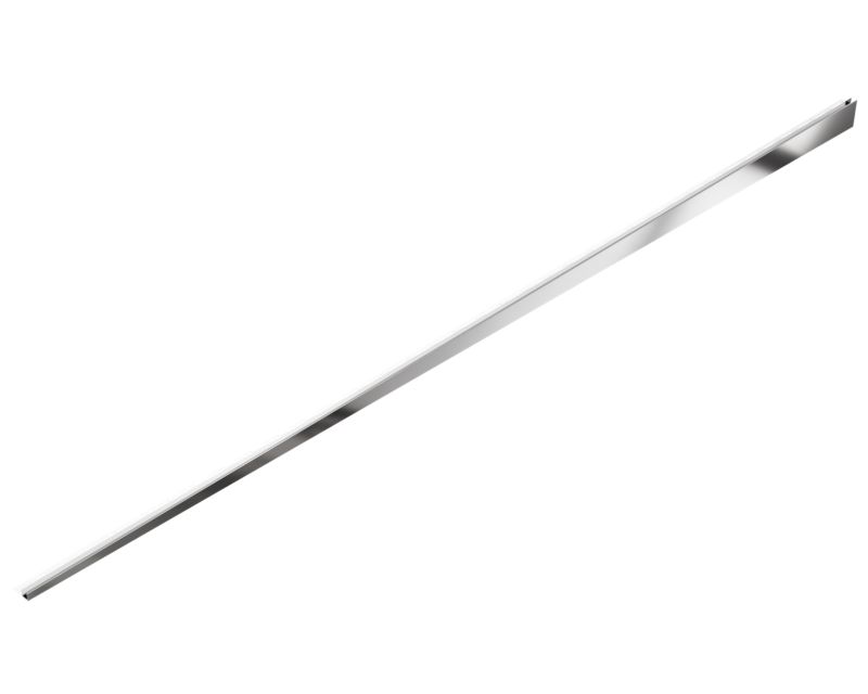 Listwa brodzikowa podłogowa spadkowa do szkła lewa LPS Lambro srebrny połysk 180cm 1 szt.