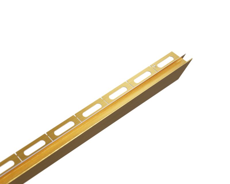 Listwa brodzikowa podłogowa spadkowa do szkła lewa LPS Lambro złoty mat 120cm 1 szt.