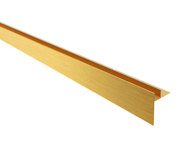 Listwa brodzikowa podłogowa spadkowa do szkła lewa LPS Lambro złoty mat 120cm 1 szt.