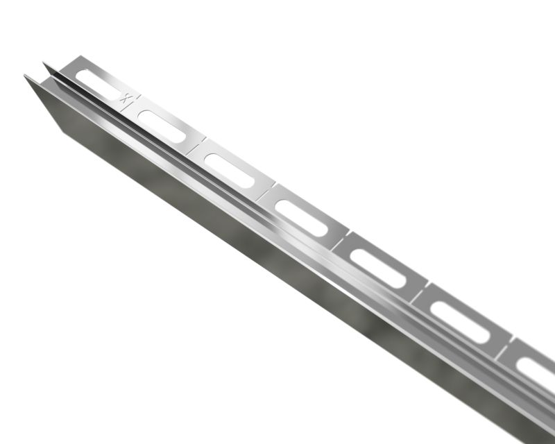 Listwa brodzikowa podłogowa spadkowa do szkła prawa LPS Lambro srebrny połysk 120cm 1 szt.