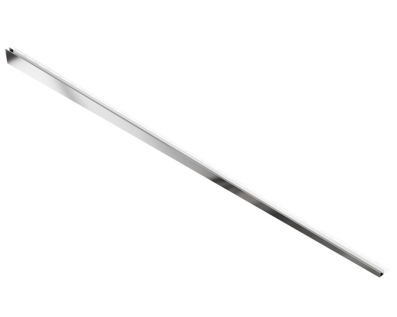 Listwa brodzikowa podłogowa spadkowa do szkła prawa LPS Lambro srebrny połysk 120cm 1 szt.