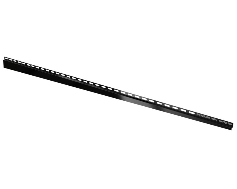 Listwa brodzikowa przyścienna spadkowa Lambro czarny połysk 180 cm prawa 1 szt.