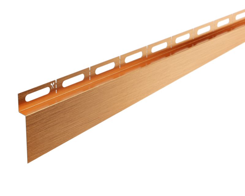 Listwa brodzikowa przyścienna spadkowa Lambro  miedziany mat 180 cm prawa 1 szt.