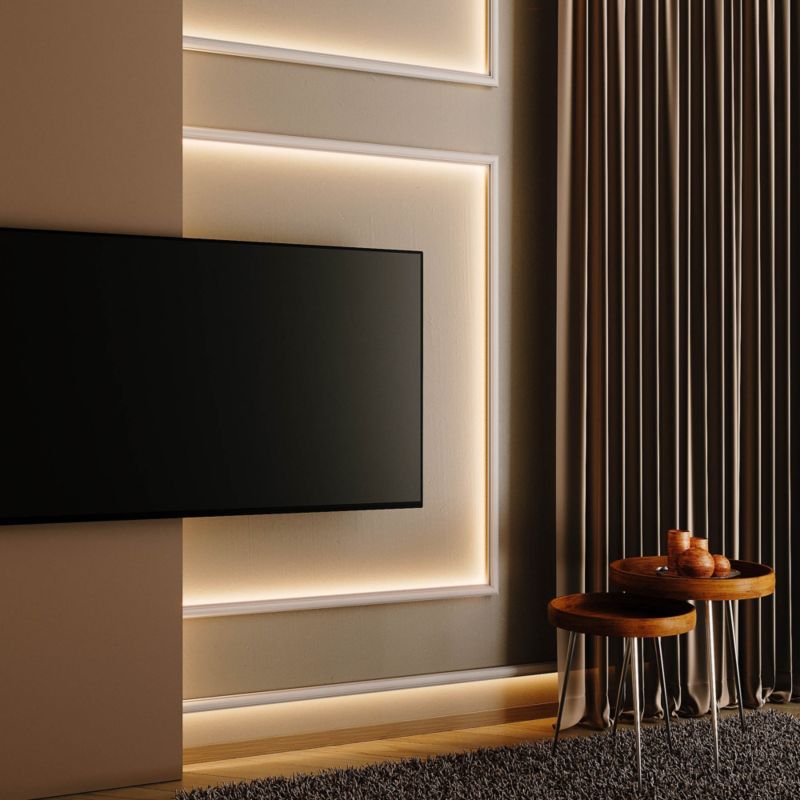 Listwa Elegant LED 40 x 22 x 2750 mm do malowania