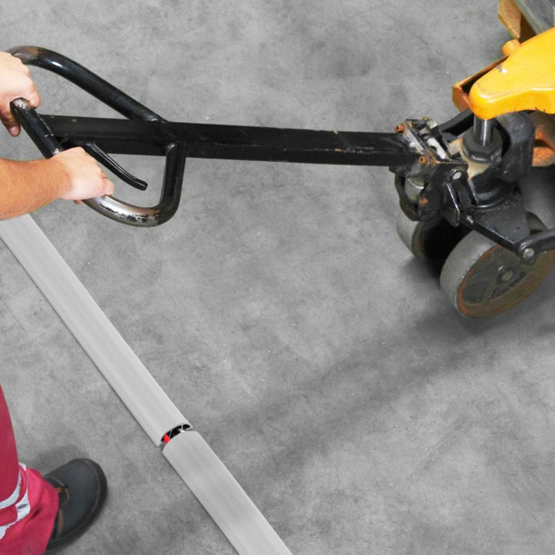 Listwa kablowa maskująca PCV 10x40mm, QUEST, półokrągła, maskownica kabli, biały, 2m
