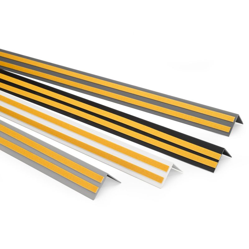 Listwa karniszowa PCV 30x30mm, QUEST, samoprzylepna maskownica karnisza, biały, 2m