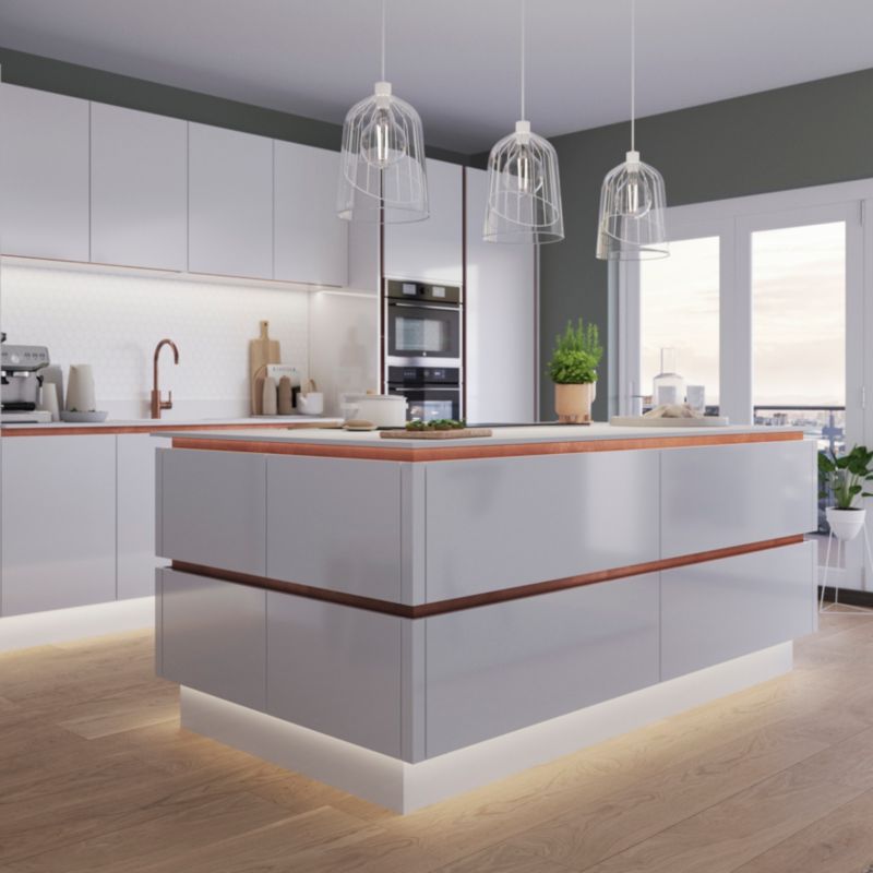Listwa kolumnowa 1-skrzydłowa GoodHome Innovo satyna miedź