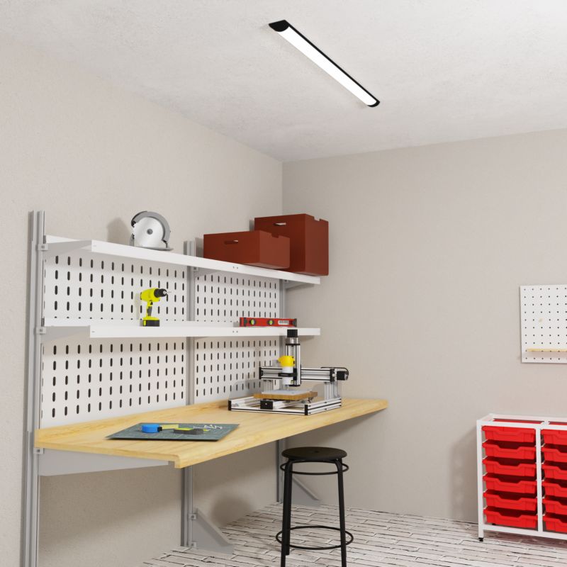 Listwa LED Eko-Light Batten 36 W 120 cm 4000 K czarna