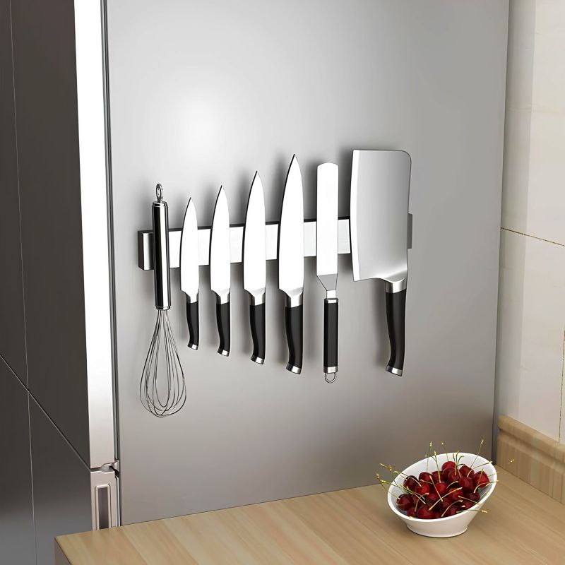Listwa magnetyczna na noże YEZEY 45 cm Stal nierdzewna Samoprzylepna Bez wiercenia 1 szt.