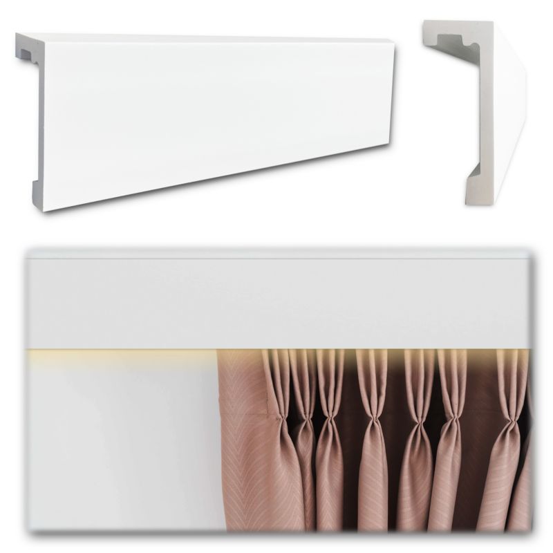 Listwa maskująca karnisz, karniszowa LED VERDICO 10 cm x 4cm - 1 szt.
