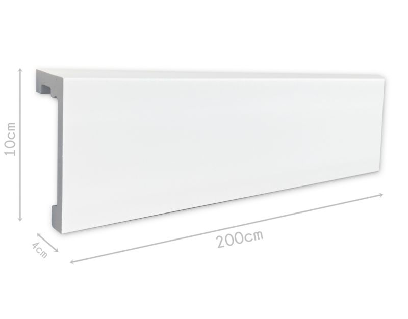 Listwa maskująca karnisz, karniszowa LED VERDICO 10 cm x 4cm - 1 szt.