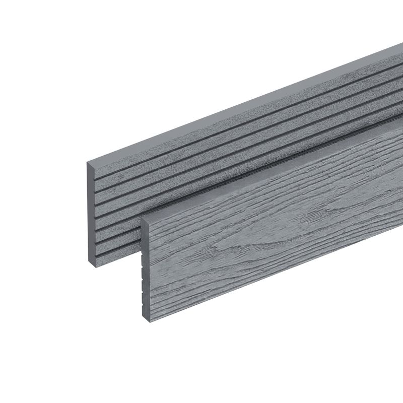 Listwa maskująca płaska dwustronna NORDECK Dubline/Silver Grey -  2200 x 80 x 10 mm 1 szt.
