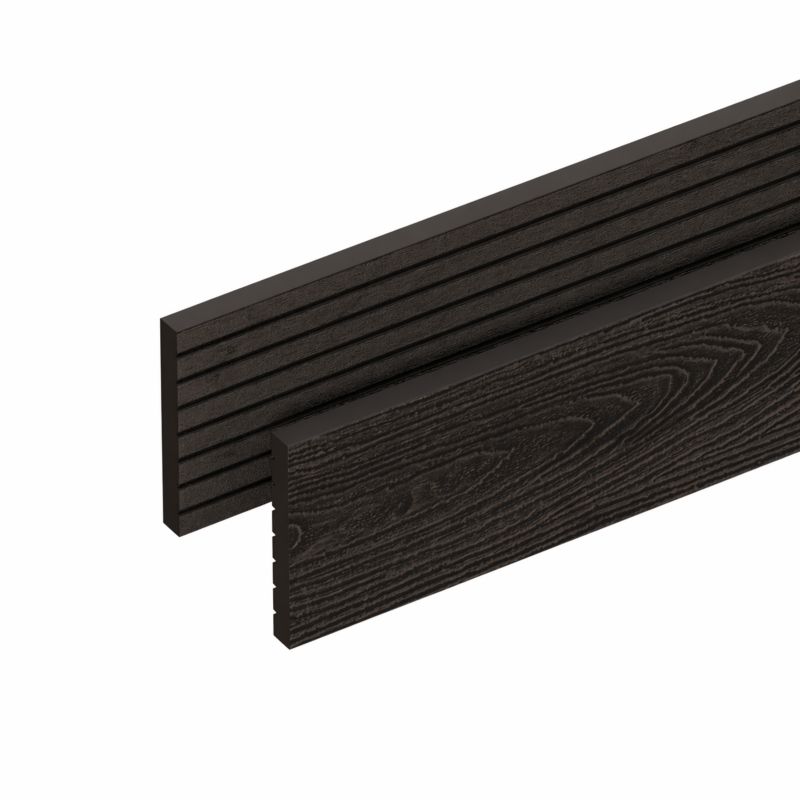 Listwa maskująca płaska dwustronna WPC NORDECK Skogline Heban 2200 x 80 x 10 mm 1 szt.