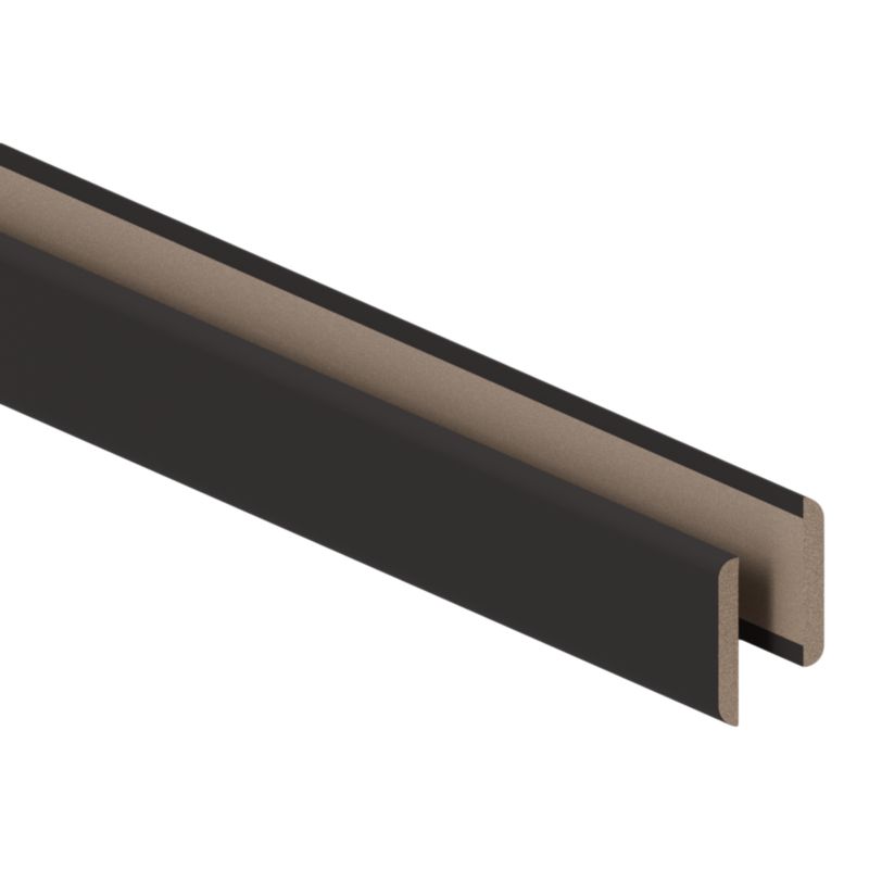 Listwa maskująca dwustronna MDF 6 x 47 x 2400 mm czarna